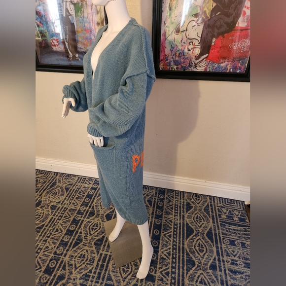 PEACE LOVE & BOHEMIAN KNIT CARDIGAN NWOT RARE COLOR - Picture 5 of 8